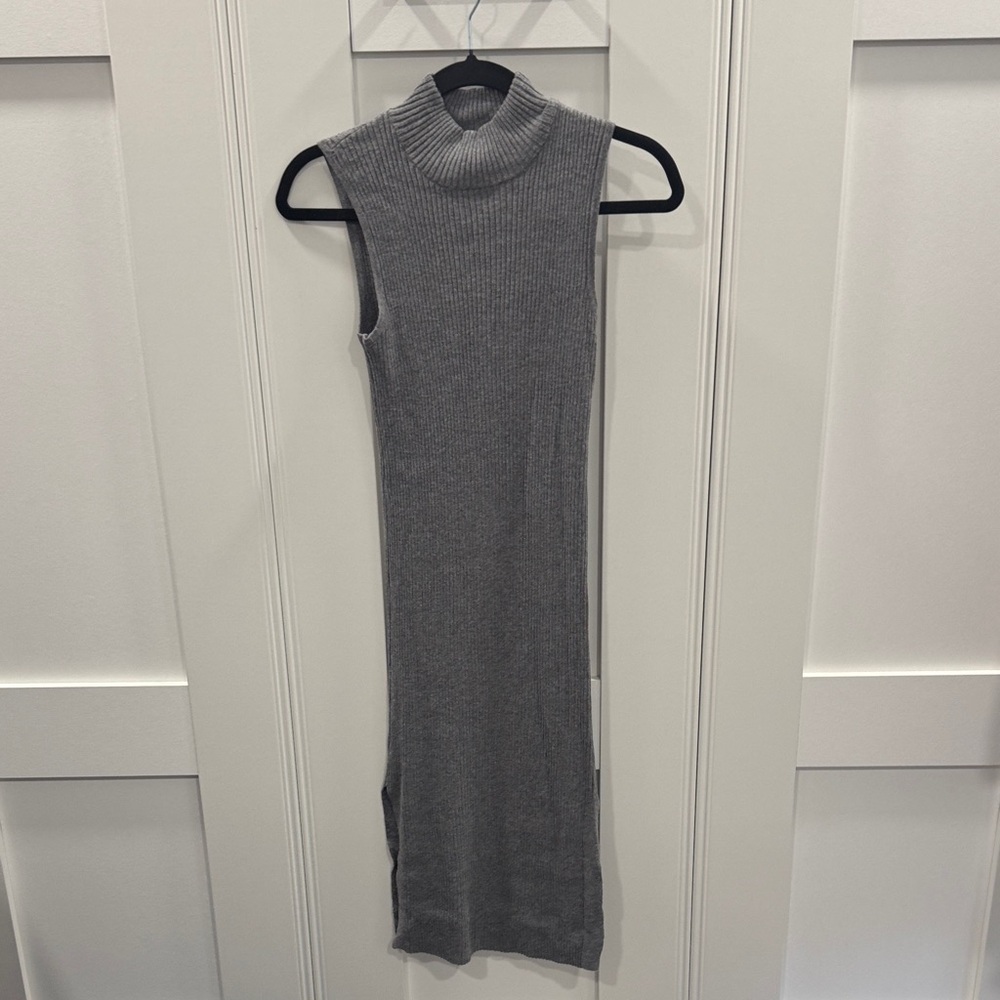 Magaschoni Charcoal Sleeveless Midi Dress